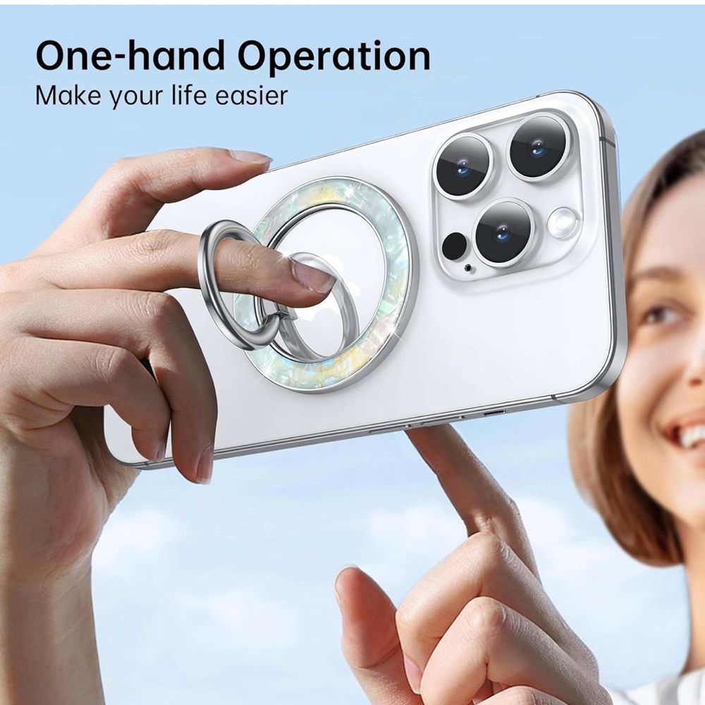 💙 Magnetic Phone Grip for MagSafe - Pearly Luster - Picture 6 of 12